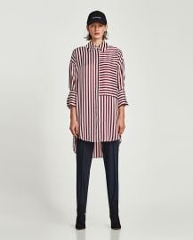 Sateen Shirt Dress at Zara