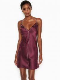 Satin & Rhinestone Slip at Victorias Secret