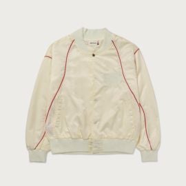 Satin Bomber Jacket - Bone Honor The Gift at Honor The Gift