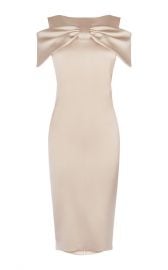  Satin Bow Pencil Dress at Karen Millen