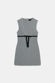 Satin Bow Short Dress at Zara