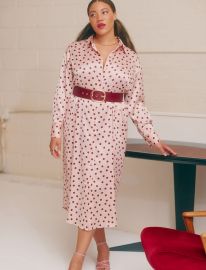 Satin Button Down Maxi Shirtdress  Women39s Plus Size Dresses at ELOQUII