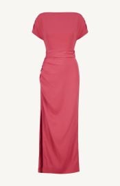 Satin Crepe Heather Dress Lela Rose at Lela Rose