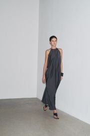 Satin Effect Dress Zw Collection at Zara