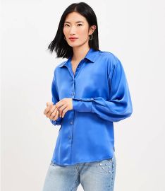 Satin Everyday Shirt at Loft