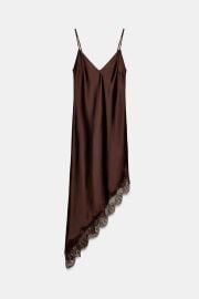 Satin Lace Dress at Zara
