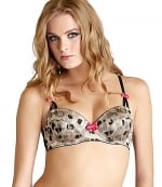 Satin Leopard Retro Bra by Betsey Johnson at Dillards