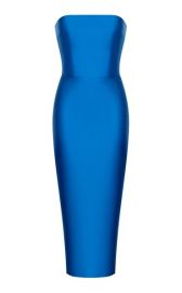 Satin Midi Dress by Rasario at Moda Operandi