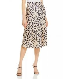 Satin Midi Slip Skirt  at Bloomingdales