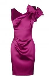 Satin One Shoulder Dress at Karen Millen