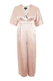 Satin Plunge Jumpsuit at Topshop