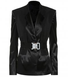 Satin blazer at Mytheresa