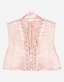 Satin bustier belt in Pink for Women at Dolce & Gabbana