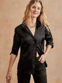 Satin classic shirt at Banana Republic Factory