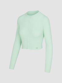 Savage x Fenty Featherweight Knit Cardigan in Mojito Green at Savage x Fenty