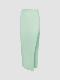 Savage x Fenty Featherweight Knit Slit Skirt in Mojito Green at Savage x Fenty