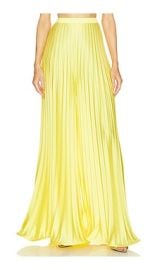 Sawyer Pleated Trousers In Tuscany Yellow at Revolve