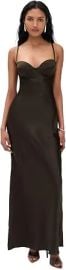 Sayla Bias Cut Silk Maxi Dress at Amazon