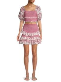 Saylor 2-Piece Keka Smocked Top amp Skirt Set on SALE at Saks Off 5th