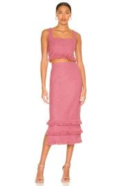 Saylor Augusta Top Skirt Set in Mauve at Revolve