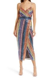 Saylor Meghan Faux Wrap Maxi Dress in Circus  at Nordstrom