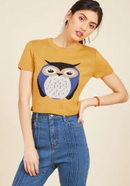 Says Hoot Sweater at ModCloth