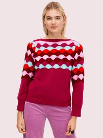 Scallop Intarsia Sweater by Kate Spade at Kate Spade