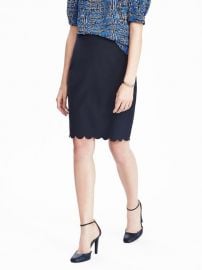 Scalloped Skirt at Banana Republic