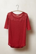 Scalloped lace blouse at Anthropologie