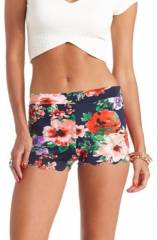 Scalloped shorts at Charlotte Russe