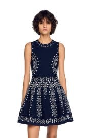 Scarf-print knit short dress at Nordstrom
