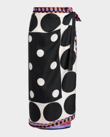 Scarfy Long Silk Wrap Skirt at Neiman Marcus