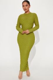 Scarlett Textured Maxi Dress - Chartreuse Fashion Nova Dresses Fashion Nova at Fashion Nova