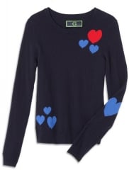 Scattered Hearts Sweater at C Wonder