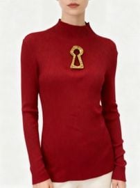 Schiaparelli Inspired Mock Turtleneck Swester eBay at eBay
