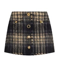 Schiaparelli Wool Tartan Mini Skirt Harrods UK at Harrods