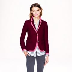 Schoolboy Blazer in Tipped Wool at J. Crew