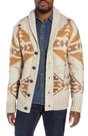 Schott NYC Geo Pattern Cardigan at Nordstrom