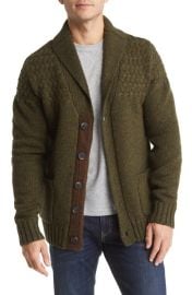 Schott NYC Wool Blend Cardigan Sweater at Nordstrom