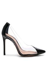 Schutz Cendi Heel In Transparente Black at Revolve