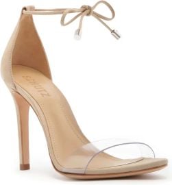 Schutz Josseana Sandal in Transparente/Shell Pink Size 5 at Nordstrom