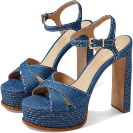 Schutz Keefa Denim Sandals at Amazon