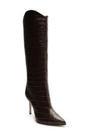 Schutz Maryana Pointed Toe Boot in Natural Leather at Nordstrom