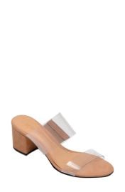 Schutz Victorie Slide Sandal in Honey Beige Nubuck Leather at Nordstrom