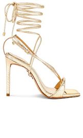 Schutz Vikki Sandal in Platina at Revolve