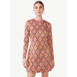 Scoop Crewneck Jacquard Short Dress at Walmart