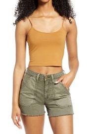 Scoop Neck Crop Camisole at Nordstrom