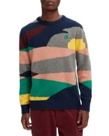 Scotch & Soda Colorblocked Jacquard Sweater at Bloomingdales