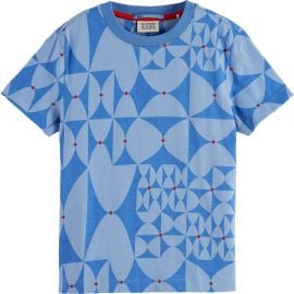 Scotch & Soda Kids\' Geo Print Cotton T-Shirt at Nordstrom