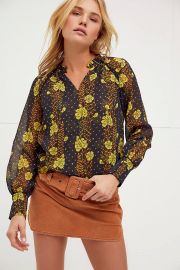 Scotch & Soda Printed Top with Piping at Free People